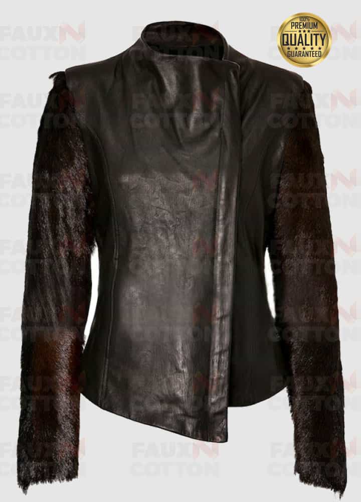 lindsay lohan fur sleeve leather jacket lindsay lohan fur sleeve leather jacket